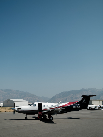 plane on runway